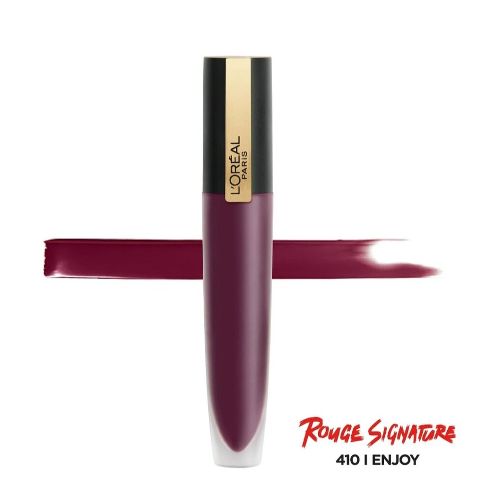 L'Oreal Paris Makeup Rouge Signature Matte Lip Stain 410 I Enjoy New Sealed
